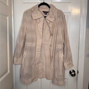 Per Se Cream Trench Coat